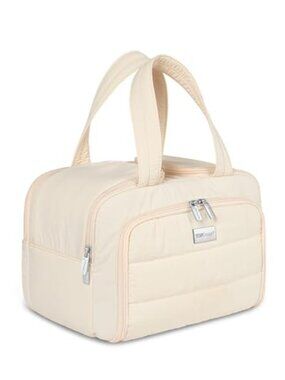 Puffer Travel Toiletry Bag Nylon Makeup Organizer 4 Compartments